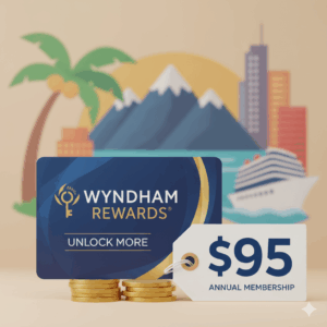 Graphic of Wyndham $95 loyalty plan
